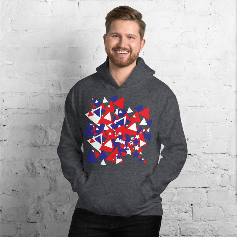 Purple Sky Patriotic Print Unisex Hoodie