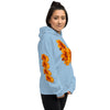 Purple Sky Orange Floral Print Unisex Hoodie