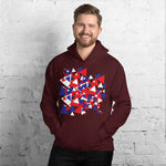 Purple Sky Patriotic Print Unisex Hoodie