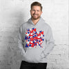 Purple Sky Patriotic Print Unisex Hoodie