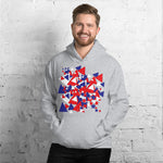 Purple Sky Patriotic Print Unisex Hoodie