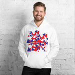 Purple Sky Patriotic Print Unisex Hoodie