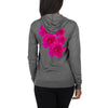 Purple Sky Floral Unisex zip hoodie