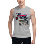 Purple Sky Motorcycle Muscle Shirt