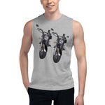 Purple Sky Motorcycle Muscle Shirt