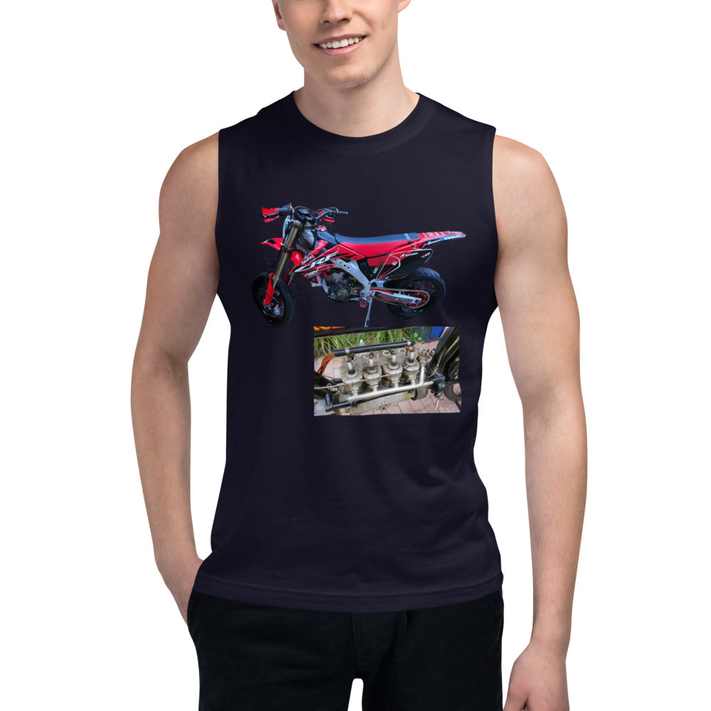 Purple Sky Motorcycle Muscle Shirt