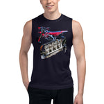 Purple Sky Motorcycle Muscle Shirt