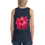 Purple Sky Red Floral Print Unisex Tank Top