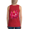 Purple Sky Red Floral Print Unisex Tank Top