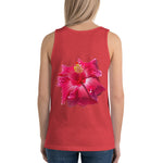 Purple Sky Red Floral Print Unisex Tank Top