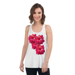 Purple Sky Floral Women's Flowy Racerback Tank